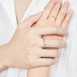 Bagues en argent sterling pour couples "Connecté" FANCIME