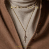 Harry Potter x FANCIME Baguette d'Albus Dumbledore Pendentif Argent