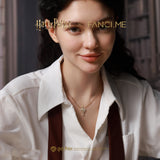 Harry Potter x FANCIME Collier en Argent de Potion d'Amour avec Design Texturé Brossé