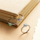 Trinity Essential Silver Ring in White CZ