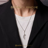 Harry Potter x FANCIME Baguette d'Albus Dumbledore Pendentif Argent
