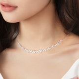Collier ras du cou en argent sterling Starlit Aria Galaxy Tennis ajustable