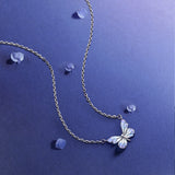 FANCIME "Starlight Butterfly" Collier en argent sterling émaillé lumineux