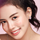 Boucles d'oreilles en argent sterling en forme de cœur rose "Bow For Princess" FANCIME
