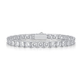 FANCIME "The One" Bracelet en argent sterling avec moissanite tennis