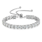 FANCIME "The One" Bracelet de tennis en moissanite en argent sterling