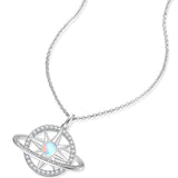 FANCIME "Promesse Stellaire" Collier en argent sterling avec pierre de lune de juin