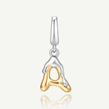 Molten Love Initial Charm Letter A in Sterling Silver