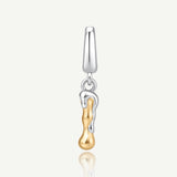 Molten Love Initial Charm Letter I in Sterling Silver