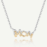 Molten Love BFF Letter Necklace in Sterling Silver