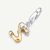 Molten Love Initial Charm Letter Z in Sterling Silver