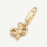 Molten Love Percentage Symbol Charm in Sterling Silver