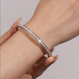 FANCIME "Écliptique" Bracelet Jonc en Argent Sterling