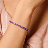 Bracelet en argent sterling "Spiritual Purple" avec améthyste