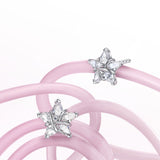 Boucles d'oreilles en argent sterling "Ms Vega" Étoile scintillante Alpha Lyrae