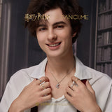 Bague en argent sterling de la maison Serpentard x FANCIME Harry Potter