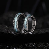 Bague en argent sterling réglable pour couples "Light Year" FANCIME