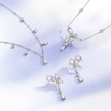 Boucles d'Oreilles en Argent Wisteria Vine