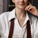 Harry Potter x FANCIME Collier en Argent de Potion d'Amour avec Design Texturé Brossé