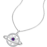 FANCIME "Promesse Stellaire" Collier en argent sterling avec alexandrite de juin
