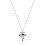 FANCIME "Soluna Nexus" Collier en Alexandrite de Juin en Argent Sterling
