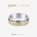Harry Potter x FANCIME Anneau en Argent de la Maison Hufflepuff