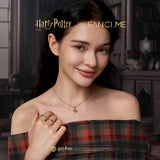 Collier en argent sterling des Reliques de la Mort x Harry Potter FANCIME