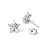 Boucles d'oreilles en argent sterling "Ms Vega" Étoile scintillante Alpha Lyrae