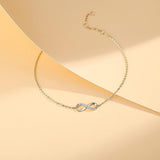 FANCIME "Passion" Bracelet infini classique en or jaune 14K