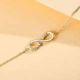 FANCIME "Passion" Bracelet infini classique en or jaune 14K