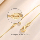 Bracelet en or jaune 14K en forme de papillon avec perles d'eau douce de 4MM, bracelet ajustable de luxe, vraie perle