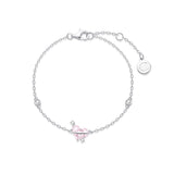 FANCIME "Chérie" Bracelet en Argent Sterling Planète Rose