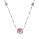 Collier en argent sterling FANCIME "Projecteur" avec réglage rond