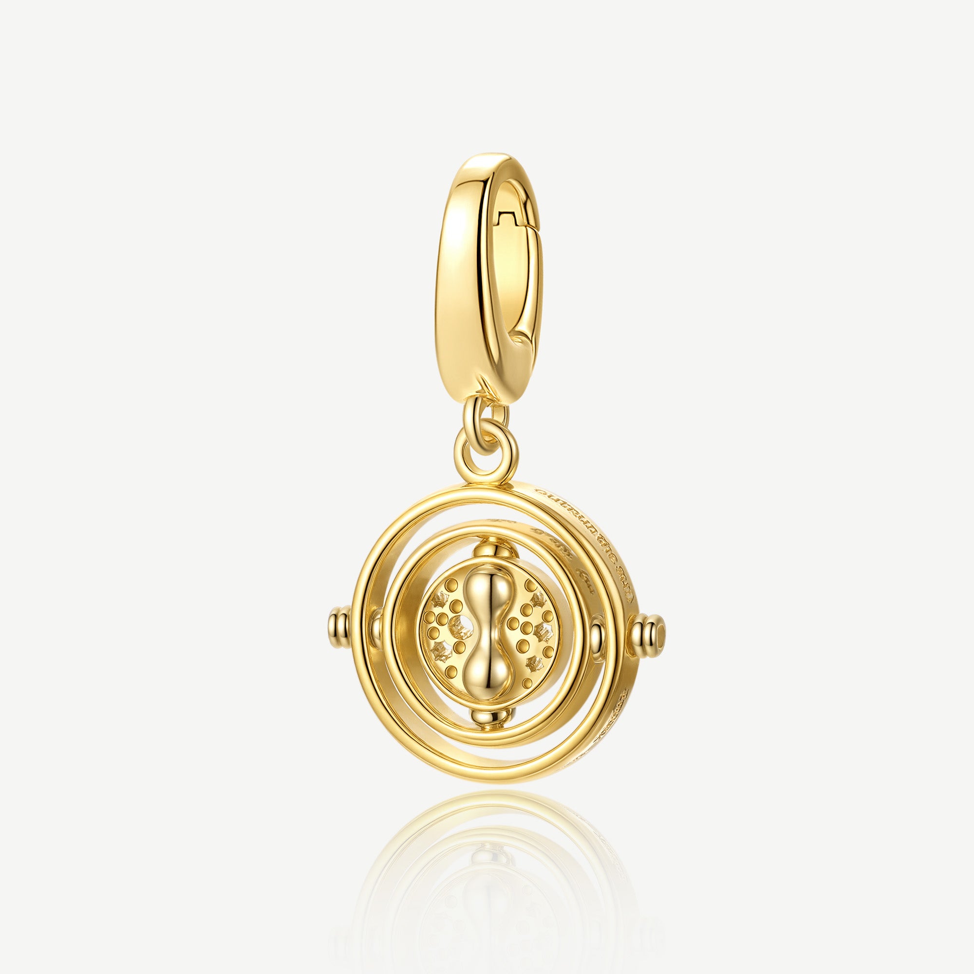Charme en argent sterling du Retourneur de temps x FANCIME Harry Potter