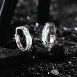 Bague en argent sterling réglable pour couples "Light Year" FANCIME