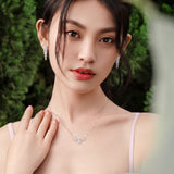 "Blooming Rose" Collier en argent sterling