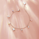 Bracelet en argent sterling "Starlit Dream" Étoile colorée