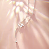 "Mélodie Étoilée" Collier Pendentif Étoile en Argent Sterling