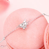 FANCIME "Chérie" Bracelet en Argent Sterling Planète Rose