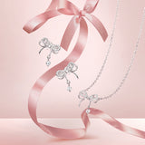 FANCIME "Dream Bow" Collier en argent sterling en forme de nœud papillon