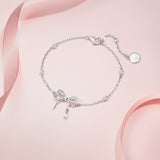 FANCIME "Dream Bow" Bracelet en argent sterling en forme de nœud papillon