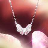 FANCIME "Pearl Kiss" Collier en argent sterling en forme de nœud papillon