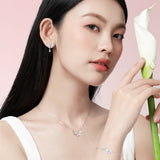 FANCIME "Pearl Kiss" Collier en argent sterling en forme de nœud papillon