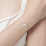 FANCIME "Pearl Kiss" Bracelet en argent sterling en forme de nœud papillon