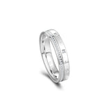Bagues de Promesse pour Couples “Affection Étoilée” en Argent Sterling FANCIME