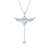 FANCIME "L'amour de l'ange" Collier en argent sterling