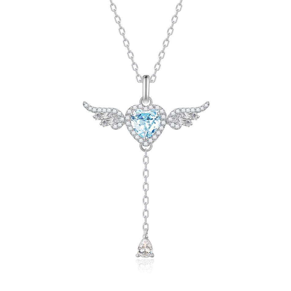 FANCIME "L'amour de l'ange" Collier en argent sterling