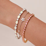 Bracelet en argent sterling "Ms Vega" Étoile scintillante Alpha Lyrae