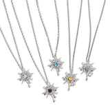 FANCIME "Soluna Nexus" Collier en Citrine de Novembre en Argent Sterling
