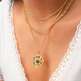 FANCIME "Lumen Star" Alexandrite Pierre de naissance de juin Collier en argent sterling